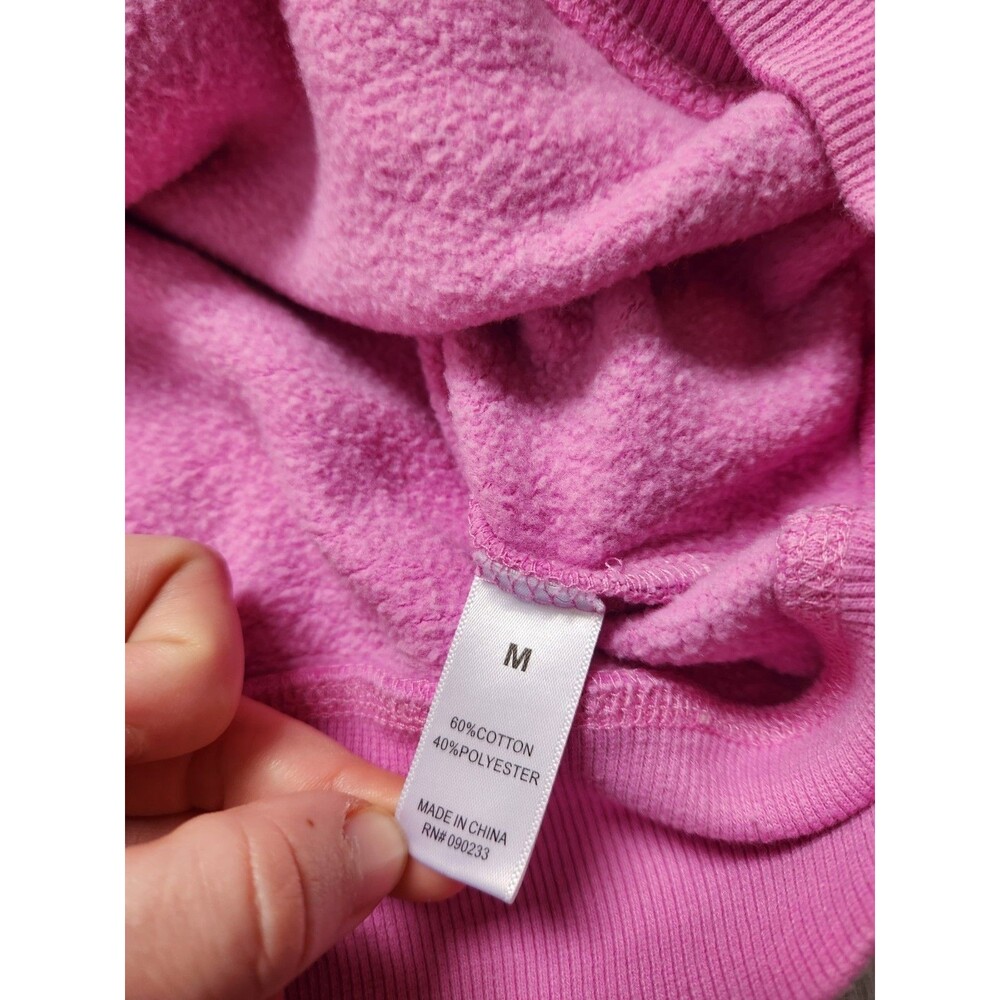 Pacsun Purple Cropped Zip Up Hoodie Drop Shoulder Fleece Sweatshirt Sz M GUC - Picture 4 of 8
